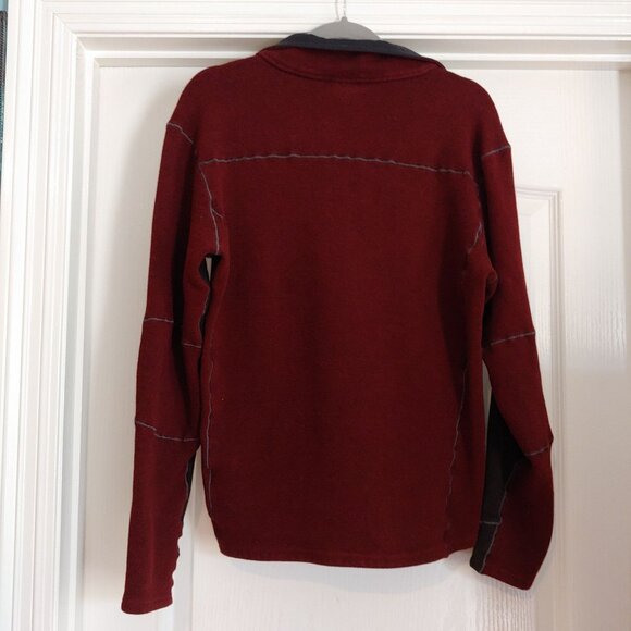 Kuhl Interceptr 1/4 Zip Fleece Mens Brick Outdoor Activewear Pullover Brick L - Picture 2 of 12